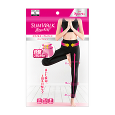 SLIM WALK 美型瑜珈壓力褲 骨盤收緊設計, M, 黑色