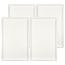 UDA 有達 小檜木端盤, 4個, 白色