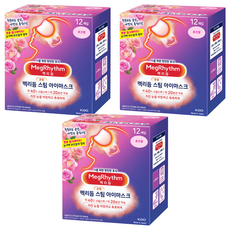 Kao 花王 MegRhythm 美舒律 蒸氣眼罩 玫瑰香, 12入, 3個