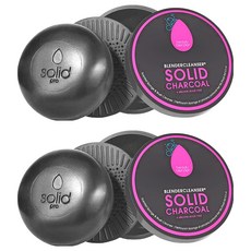 Beautyblender 原創美妝蛋專用超大竹炭清潔皂, 5.3oz, 2個