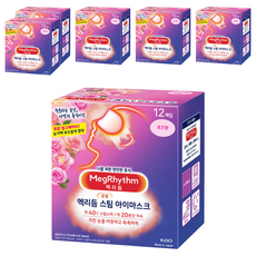 멕리듬 스팀 아이마스크 로즈향, 12개입, 6개