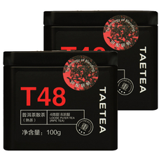 대익차 보이차 산차 T48 숙차, 100g, 1개입, 2개