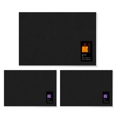 YOUNGART 素描本 黑色 200g 30頁+貼紙 隨機出貨, 16開, 3組