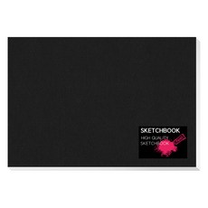 YOUNGART 黑色專家素描本 35張+貼紙 隨機出貨, 4 開