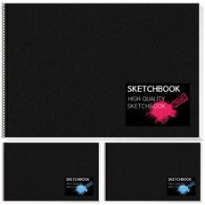 YOUNGART 美術用素描本+貼紙 3組 隨機出貨, 4 開