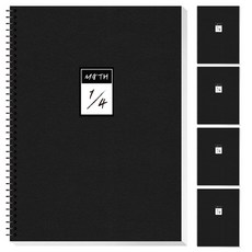 영아트 블랙 4분할 수학 연습장, 화이트, 5개