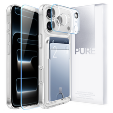 superdivision Pure Card 手機殼 + 正面全覆蓋鋼化玻璃 + 鏡頭鋼化玻璃套組