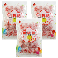 品味食族 柑梅糖, 220g, 3袋