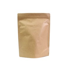 FEXTA 牛皮紙咖啡袋 夾鏈站立袋 附排氣閥 1kg, 25個