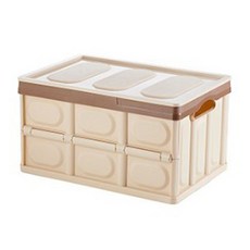 블루선 캠핑 폴딩 박스, 브라운, 1개