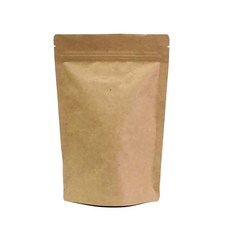 FEXTA 牛皮紙咖啡袋 夾鏈站立袋 附排氣閥 200g, 150 x 235 mm, 1個, 25個