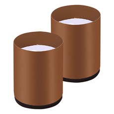 簡約家具腳墊 圓形 2入組 60 x 50 mm, 棕色, 2個