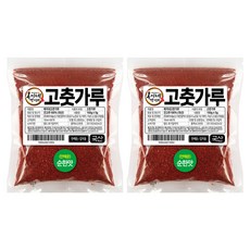 복이네먹거리 국산 안매운 고춧가루 순한맛 어린이용 김치용, 150g, 2개