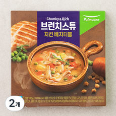 풀무원 브런치스튜 치킨 베지터블 (냉장), 180g, 2개
