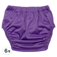 Happy Mine 男女通用尿布防水防漏尿保護套 紫色 XXL(腰圍 73~120公分), 6個, 1入, 特大號