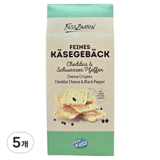 vom FASS 切達起司 & 黑胡椒起司脆片 佐酒零食, 70g, 5個