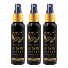 Pure Home 髪速黑植萃護髮噴霧-快速遮蓋白髮、植物萃取滋養, 60ml, 3瓶