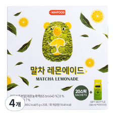 케이푸드 말차 레몬에이드, 5g, 20개입, 4개