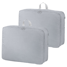 旅行壓縮包 記憶布面料 防水 耐髒 雙層擴展設計, 2個裝, 1組