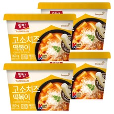 Dongwon 東遠 兩班 香濃起司杯裝辣炒年糕, 160g, 4個