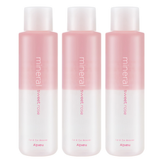 A'pieu 礦物溫和眼唇卸妝液 Set, 高效卸妝 250ml, 清爽不緊繃, 輕便瓶身設計, 3瓶