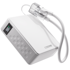 코드웨이 미니 고속충전 보조배터리 10000mAh + C타입 초고속충전 케이블, 화이트
