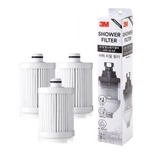 3M 優質淋浴過濾器替換濾芯, 3個, 無香味