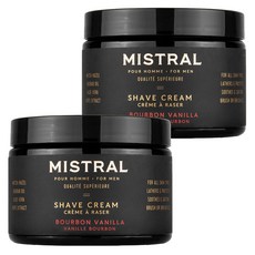 MISTRAL BODY 刮鬍膏 波本威士忌, 255g, 2罐