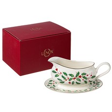 Lenox Holiday 醬汁船與底座, 1個, 混色