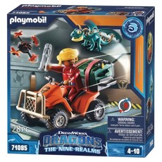 Playmobil 摩比人 馴龍高手影集-Icaris Quad with Phil PM71085 4歲以上適用, 1個