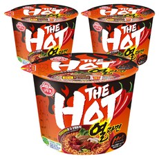 오뚜기 더 핫 열라면 용기 105g, 3개