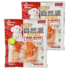 8 Dog's 自然派 香烤肉片 犬用 小, 雞胸, 140g, 2袋