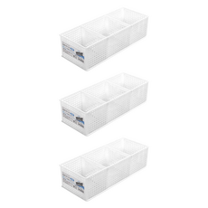 SANADA 三格深型整理盒 3入, 122 x 300 x 84mm, L8487, 1組