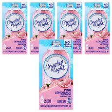 크리스탈라이트 핑크레몬에이드 분말, 3.68g, 10개입, 5개