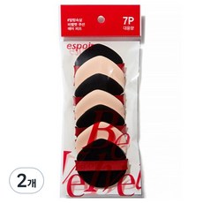 에스쁘아 비벨벳 에어 퍼프 7p, 혼합색상, 2개