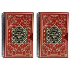 OKLAO 歐客佬 閱讀咖啡世界 精品掛耳禮盒, 特殊書本款設計禮盒 15包入, 10g x 15包, 2盒