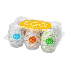 TENGA EGG STANDARD 彈嫩系列 彈嫩綜合蛋6件組, 多色, 1盒