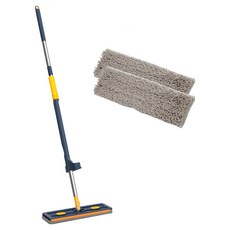 Locus 清潔拖把 濕拖把 除塵紙拖把 + 3層刷毛清潔墊, 1套