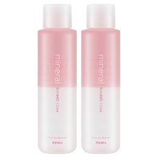 A'pieu 礦物溫和眼唇卸妝液 高效卸妝 250ml 清爽不緊繃 輕便瓶身設計, 2瓶