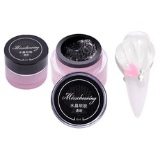 麻糬麻糬指甲壓紋凝膠 KJ_01_01, 清除, 2個, 8ml