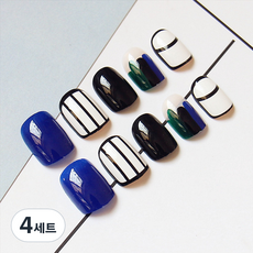 BB美甲 人造指甲, 海洋素描, 4套