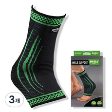 징바 배곧스포츠 멀티 발목보호대, 그린, 3개