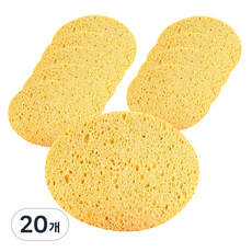 Mir Store潔面海綿, 黃色, 20個