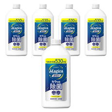 LION 獅王 CHARMY Magica 速乾+ 洗碗精 檸檬, 奈米級清潔, 快速排水, 有效去除頑固髒污, 530ml, 5瓶