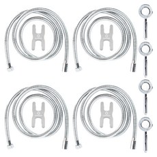 HOMEDAUM 3段式按摩蓮蓬頭+沐浴軟管 1.5m組, 4組, 單色