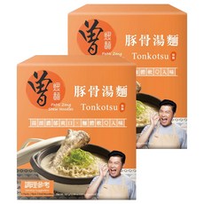 PaMi 曾拌麵 豚骨湯麵 3包, 2個, 360g