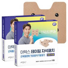 아텍스 테이핑 자석패치 허리H형 1100가우스, 2세트, 10매