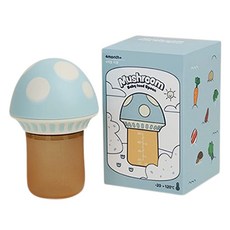 CAREPRIN 蘑菇造型輔食湯匙組, 藍色