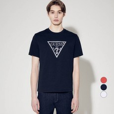 게스 남성용 샤이니 왕삼각 반팔 티셔츠 MP2K9434