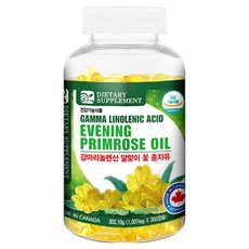 天然 365 伽瑪亞麻酸月見草油種子油, 300顆, 1罐